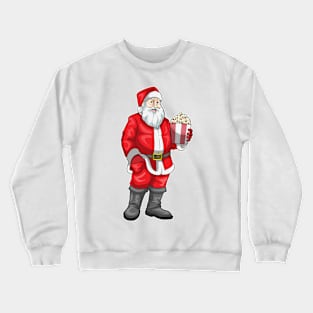 Santa Claus Christmas Popcorn Crewneck Sweatshirt